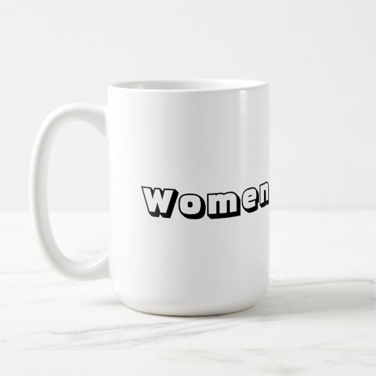 Pakenham Schriftart Women Black Color Text Classic Kaffeetasse (Links)