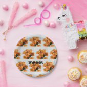 Pakenham Wood Schriftart Sweet Text Name Pappteller (Party)