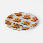 Pakenham Wood Schriftart Sweet Text Name Pappteller (Schrägansicht)