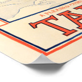 PAKES Teerseife Haar Shampoo Saloon Werbung Poster (Ecke)