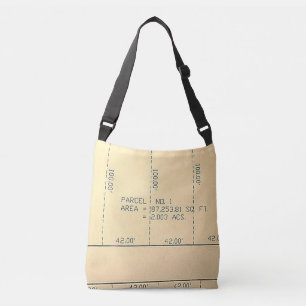 Paket 1 - Real Anwesen Theme Crossbody Toe Bag Tragetaschen Mit Langen Trägern