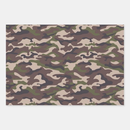 Paket #2 Camouflage Style Geschenkpapier Set (Vorderseite 2)