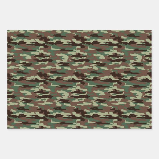 Paket #2 Camouflage Style Geschenkpapier Set (Vorderseite)