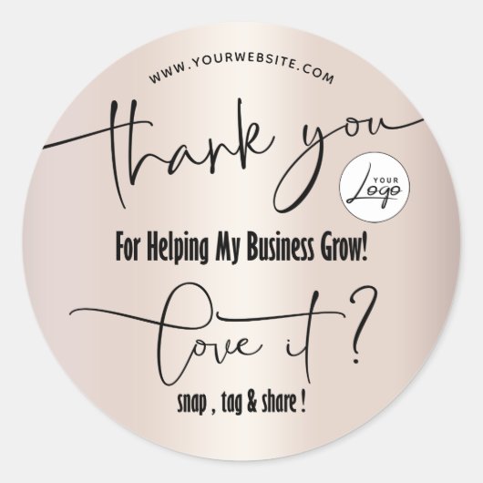 Paket für kleine Unternehmen Runder Aufkleber (Vorderseite)