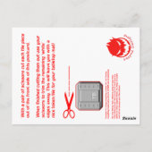 Paket für Militärfrachtkäfige #1 Postkarte (Rückseite)