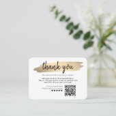 Paket Geschäft einfügen dank Karte (Stehend Vorderseite)