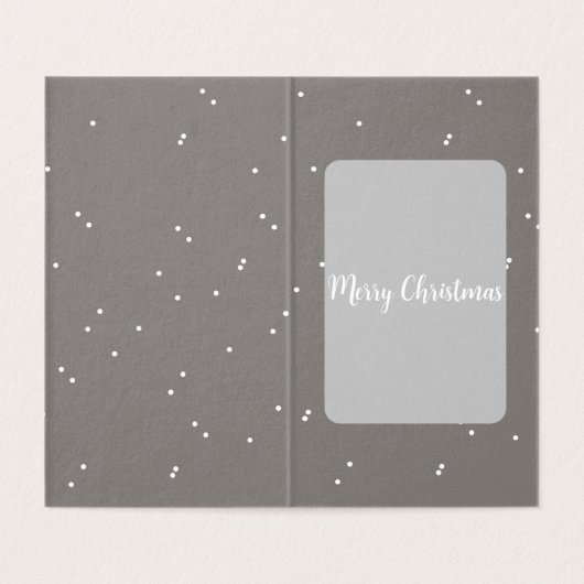 Paket mit 25 modernen Weihnachtskarten (Innenseite Aufgefaltet)