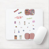 Paket mit Set zurück in die Schule Mousepad (Mit Mouse)