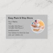 Paket- und Paketlogokarte Visitenkarte (Vorderseite)