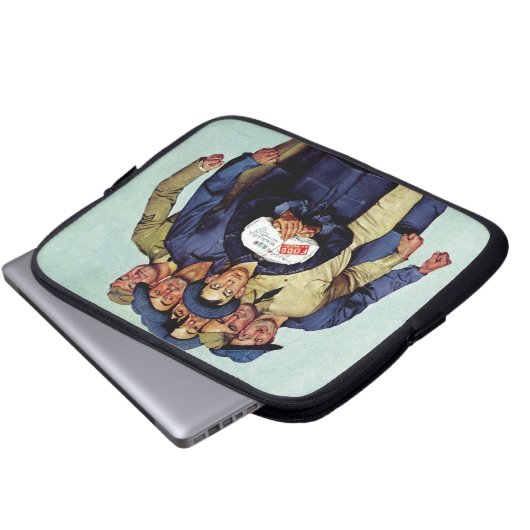 Paket Willie Gillis vom Zuhause Laptopschutzhülle (Vorne Knopf)