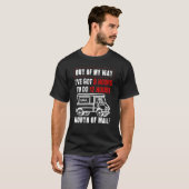Paketauto Fahrer Kurier Oder Briefträger T-Shirt (Vorne ganz)