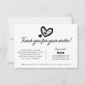 Paketbestellung für das Logo-Unternehmen Dankeskarte (Vorderseite)