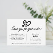 Paketbestellung für das Logo-Unternehmen Dankeskarte (Stehend Vorderseite)