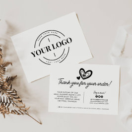 Paketbestellung für das Logo-Unternehmen Dankeskarte