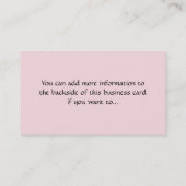 Pakete Design 2 Visitenkarten Visitenkarte (Rückseite)