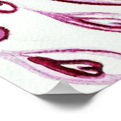 PAKETE IN LIEBE, Rot und Weiß Poster (Ecke)