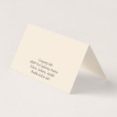 Paketkarte für den benutzerdefinierten geklappten  (Rückseite)