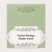 Paketkarte für den benutzerdefinierten geklappten  (Außenseite Aufgefaltet)