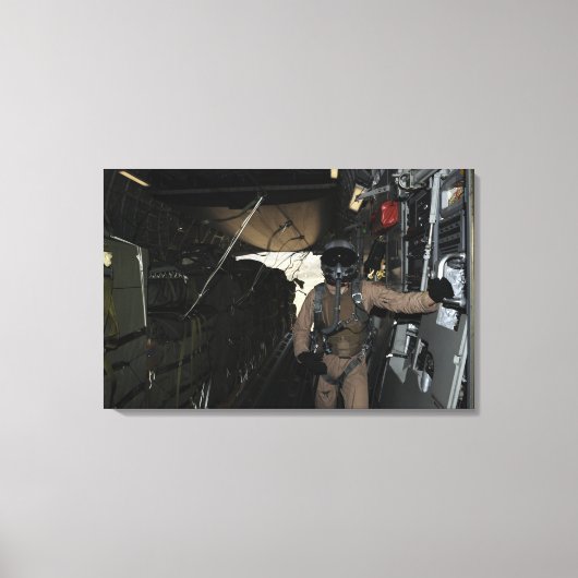 Paketpakete für die Containerzustellung verlassen  Leinwanddruck (Vorderseite)