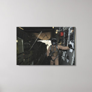 Paketpakete für die Containerzustellung verlassen Leinwanddruck