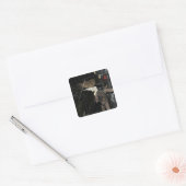 Paketpakete für die Containerzustellung verlassen Quadratischer Aufkleber (Umschlag)