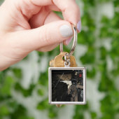 Paketpakete für die Containerzustellung verlassen Schlüsselanhänger (Hand)