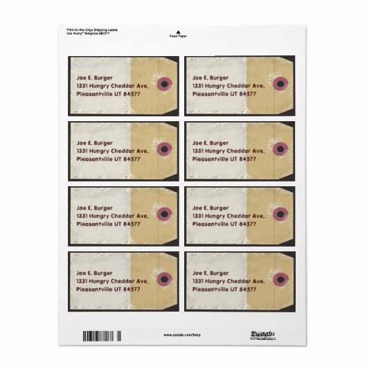 Paketstil-Tag (Vorne)