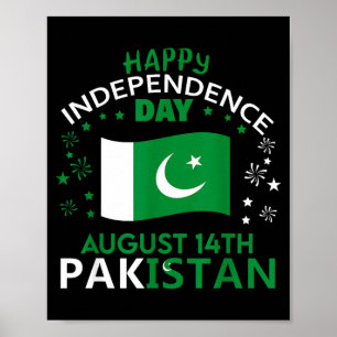 Pakistan 78. Unabhängigkeitstag pakistanischer Sto Poster