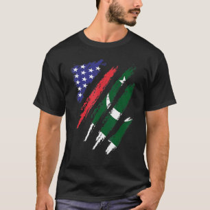 Pakistan American Grown Flag USA Patriot Heritage T-Shirt