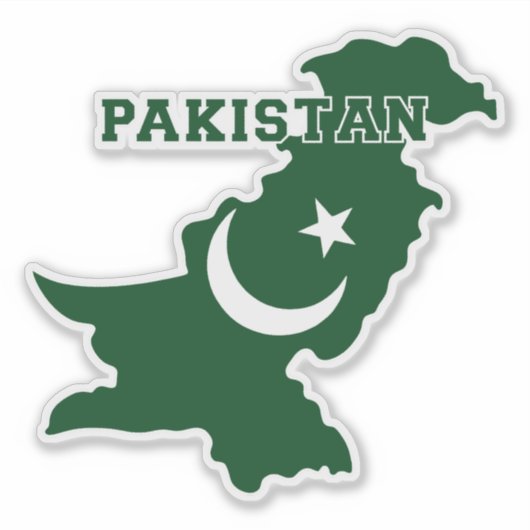 Pakistan Aufkleber (Vorderseite)