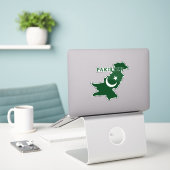 Pakistan Aufkleber (Laptop auf Schreibtisch)