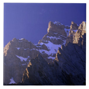 Pakistan, Baltoro Muztagh Range. Sonnenaufgang Fliese