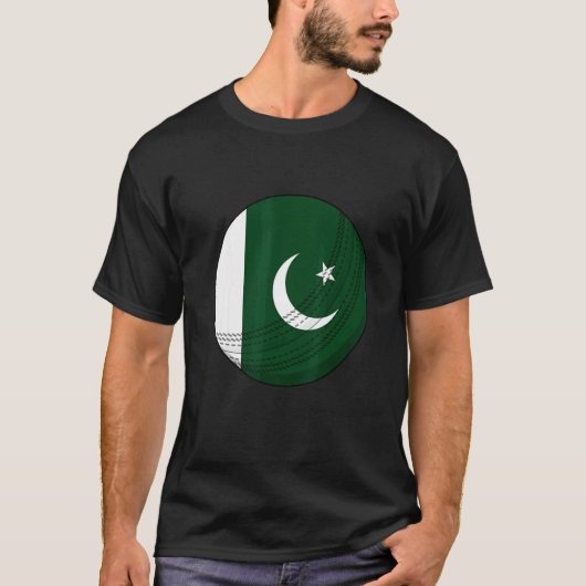 Pakistan Cricket Ball Pakistan People Cricket Fan  T-Shirt (Vorderseite)