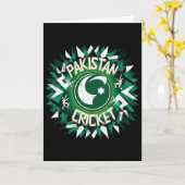 Pakistan Cricket Jersey Cricket Flag Of Pakistan 4 Karte (Gelbe Blume)