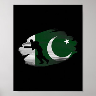 Pakistan Cricket pakistanische Cricketspieler Cric Poster