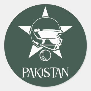 Pakistan Cricket Runder Aufkleber