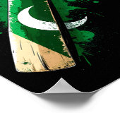 Pakistan Cricket T Poster (Ecke)