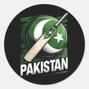 Pakistan Cricket Trikot Cricket Flagge Von Pakista Runder Aufkleber