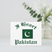 Pakistan-Design Postkarte (Stehend Vorderseite)