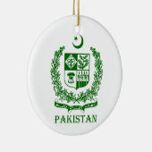 PAKISTAN - Emblem/Wappen/Flagge/Symbol Keramikornament (Rechts)