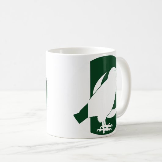 Pakistan Falcon Pakistani National Animal Flag Kaffeetasse (VorderseiteRechts)