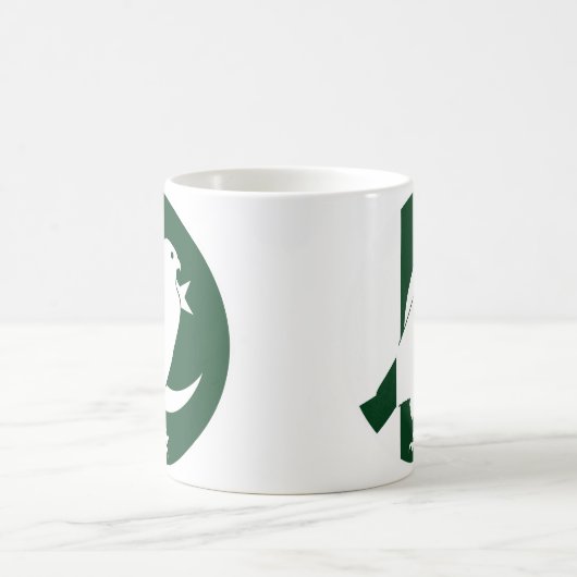 Pakistan Falcon Pakistani National Animal Flag Kaffeetasse (Mittel)