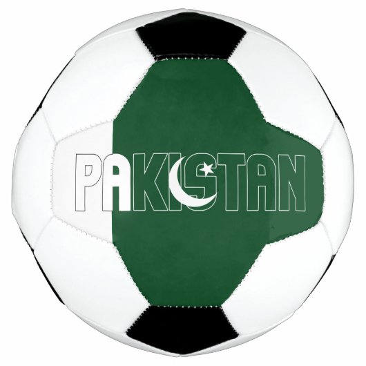 Pakistan Flag Adortable Patriotic Fußball (Vorderseite)