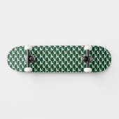 Pakistan Flag Farben Herz Muster pattern Patriotic Skateboard (Horizontal)