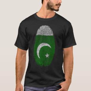Pakistan Flag Fingerabdruck in meinem DNS für Pak T-Shirt