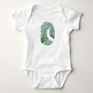 Pakistan Flag Fingerprint Baby Strampler