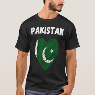 Pakistan Flag Holiday Pakistan Herz Pakistani Fla T-Shirt