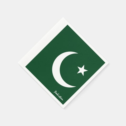 Pakistan Flag Party mode /sports Serviette (Ecke)