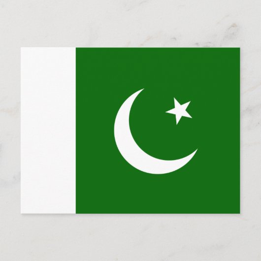 Pakistan Flag Postkarte (Vorderseite)
