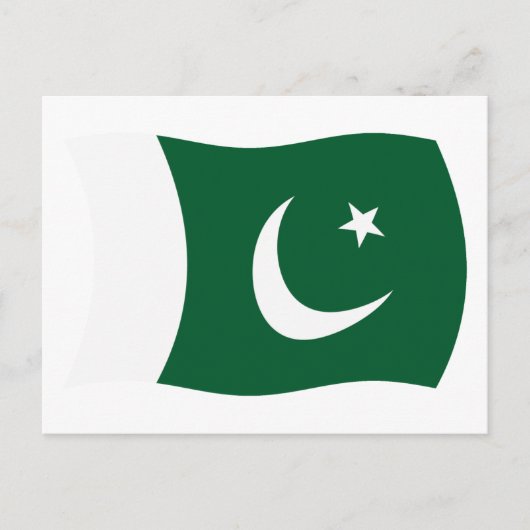 Pakistan Flag Postkarte (Vorderseite)